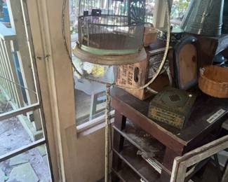 THE SCREEN PORCH: VINTAGE BIRDCAGE & STAND