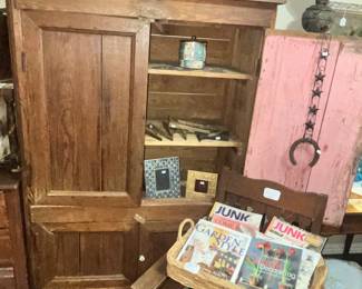 EXCEPTIONAL PRIMITIVE 4-DOOR CABINET