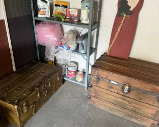 2 Wooden Chests