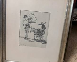 Webb Young Framed Drawing