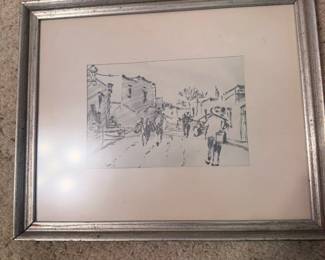 Webb Young Framed Drawing