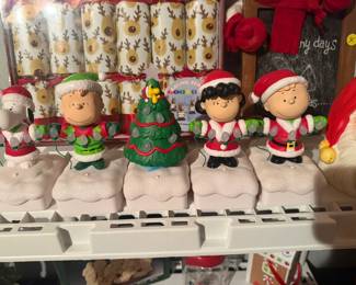 Charlie Brown Gang with Xma Lights