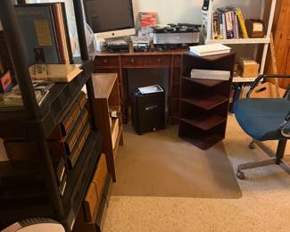 Office Desk and office supplies