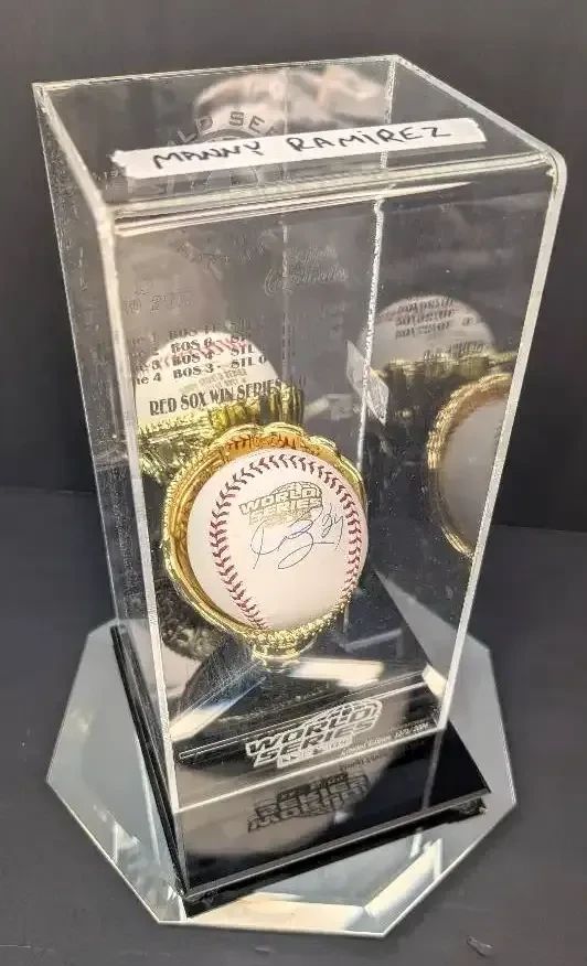 Manny Ramirez Autographed World Series Baseball