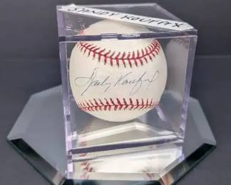 Sandy Koufax Autographed Baseball