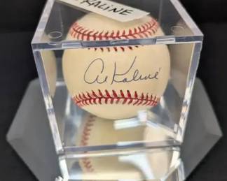 Al Kaline Autographed Baseball