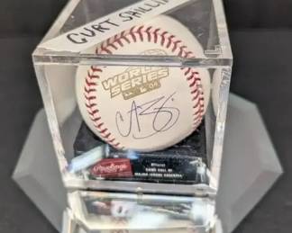 Curt Shilling Autographed Baseball