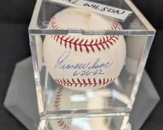 Earl Wilson Autographed Baseball