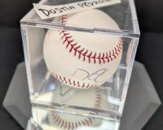 Dustin Pedroia Autographed Baseball