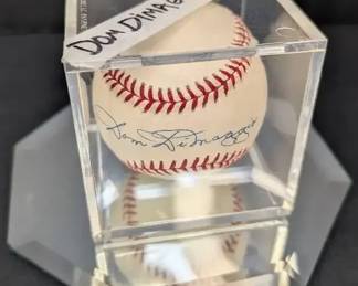 Dom DiMaggio Autographed Baseball with COA