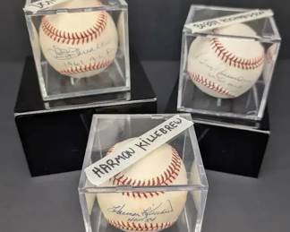Bobby Richardson, Harmon Killebrew  Don Schwall Autographed Baseballs