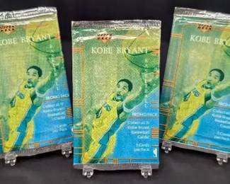 Kobe Bryant 3 Basketball Card Packs