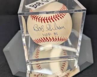 Bob Gibson Autographed Baseball