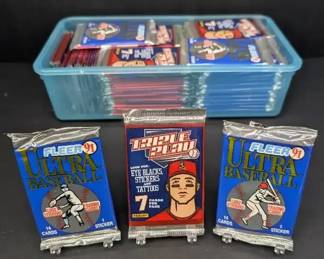 Baseball Card Pack Collection