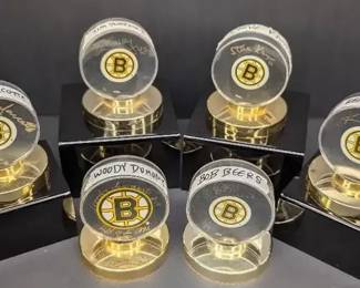 Autographed Hockey Pucks 6Pack