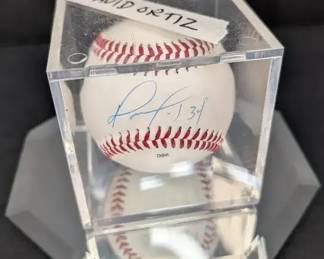 David Ortiz Autographed Baseball
