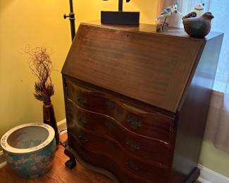 Antique Furniture • Secretary Claw Foot Bureau