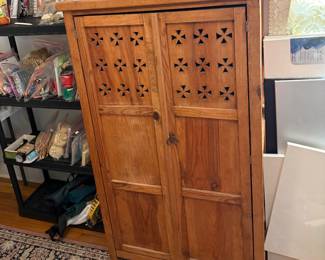 Rustic Mexican Pine Cabinet