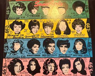 Rolling Stones Banned Vinyl Record Cover “Some Girls” LP w/ Record