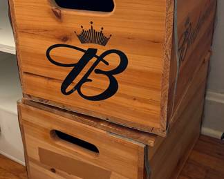 Budweiser Beer Lidded Crates