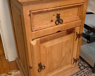 Rustic Pine Nightstand
