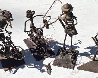 Brutalist Metal “Junk” Art (approximately 9”)