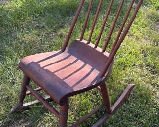 Antique 1800’s / 19th Century Boston Rocker / Rocking Chair