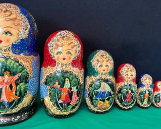 Matryoshka Russian nesting dolls