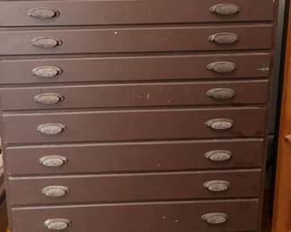 Vintage Flat File / Art Chest / Map Cabinet / Highboy