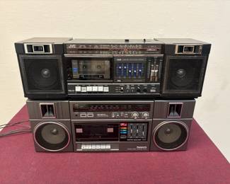 Panasonic RXC39  JVC PC30J Boom Boxes
