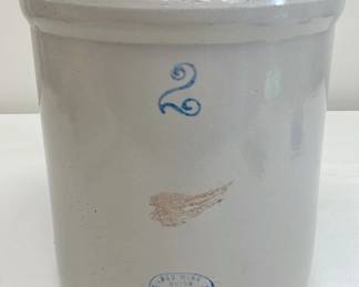 Redwing Union Stoneware Two Gallon Crock