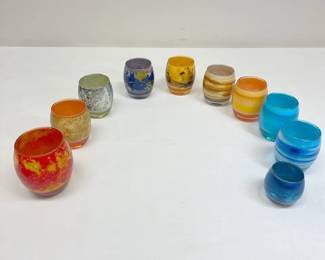 Solar System Planetary Glass Votive Holders