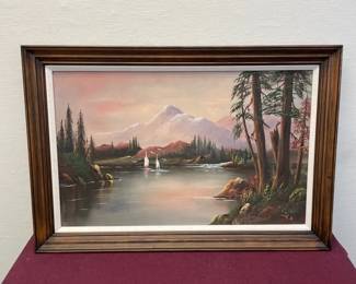 Elegant Framed Landscape Painting