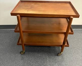 Danish Teak MCM Serving Trolley by Poul Hundevad, Vamdrup