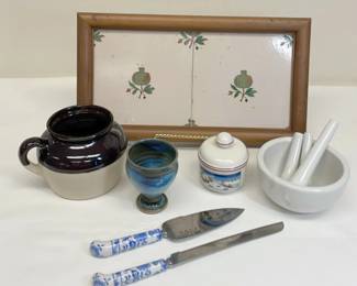 Charming Kitchen Countertop Decor Mortar, Pestal And More