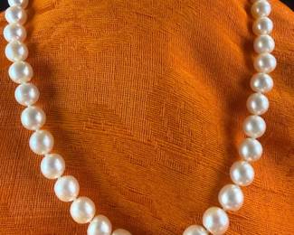 Genuine Pearls With 14kt Gold Fishhook Clasp