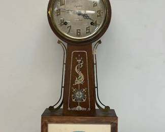Vintage Ingraham Nautical Banjo Clock Needs Repair