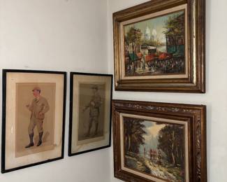 Oil paintings and ilustrations