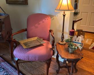 Accent chair and side table