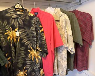 Mens shirts including Tommy Bahama - no other men's clothing