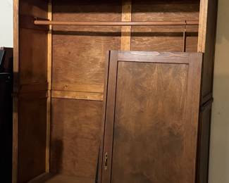 Vintage Wood Armoire with both doors available
