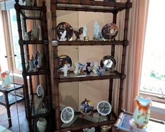 REGENCY STYLE HARDWOOD  ETAGERE 