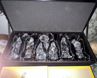 Glass Nativity Set