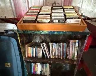 Cassette tapes and DVDs