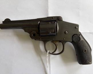 Antique Smith and Wesson Safety Hammerless 38  -appears to be "Second Model" "Lemon Squeezer" Serial number 23414, may date to about 1890  