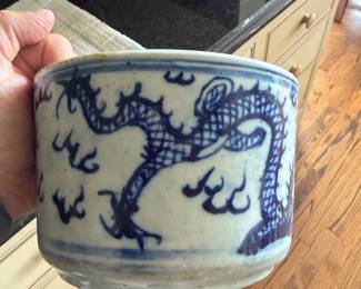 Chinese Blue & White Porcelain Vessel