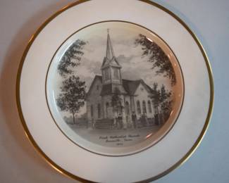 Vintage First United Methodist Church Decorative Plate