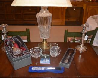 Waterford Lamp and Pieces