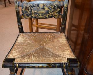 Antique Turtle Back Hitchcock Chair