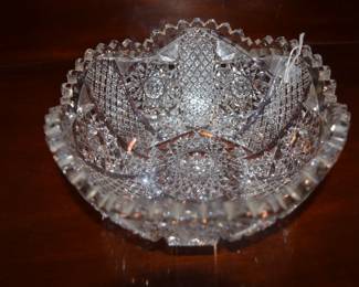 Heavy Cut Crystal Bowl